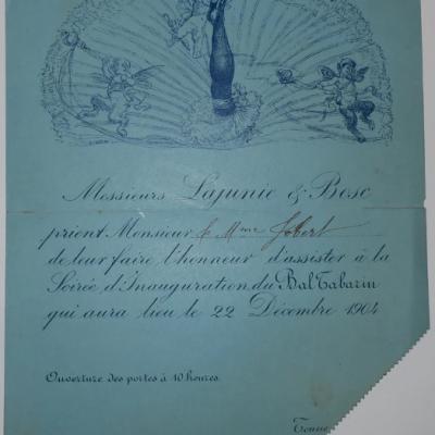  Soirée d'Inauguration du 22 Décembre 1904.