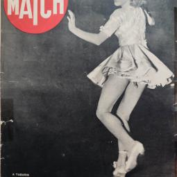 Couverture de Paris Match de 1939, la plus jeune danseuse la revue